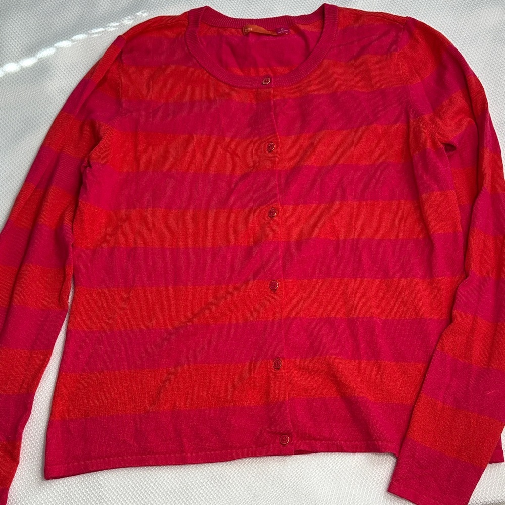 ava striped cardigan sweater